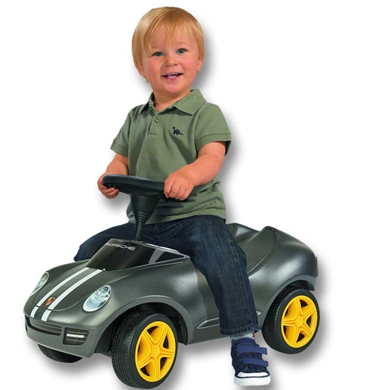 BIG Ride-On vežimėlis Bobby Car Porsche tylūs ratai