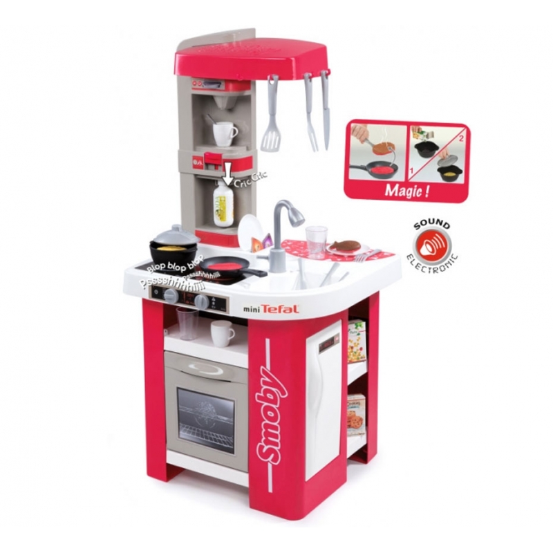 Smoby elektroninė virtuvė tefal Studio keptuvė Magic Pot