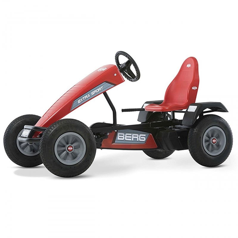 BERG Pedal Gokart Extra Sport Red BFR Pripučiami ratai nuo 5 metų iki 100 kg
