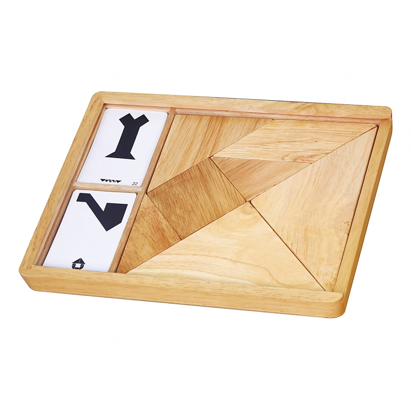 Viga Tangram Wooden Logic Game Puzzle Blocks Montessori Puzzle