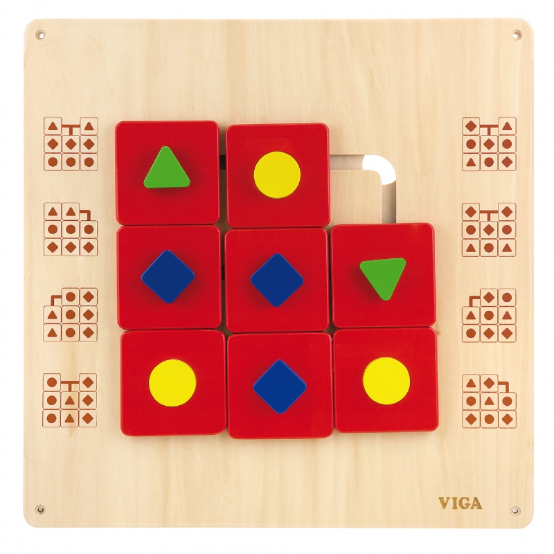Medinė sieninė dėlionė Formos Viga Toys