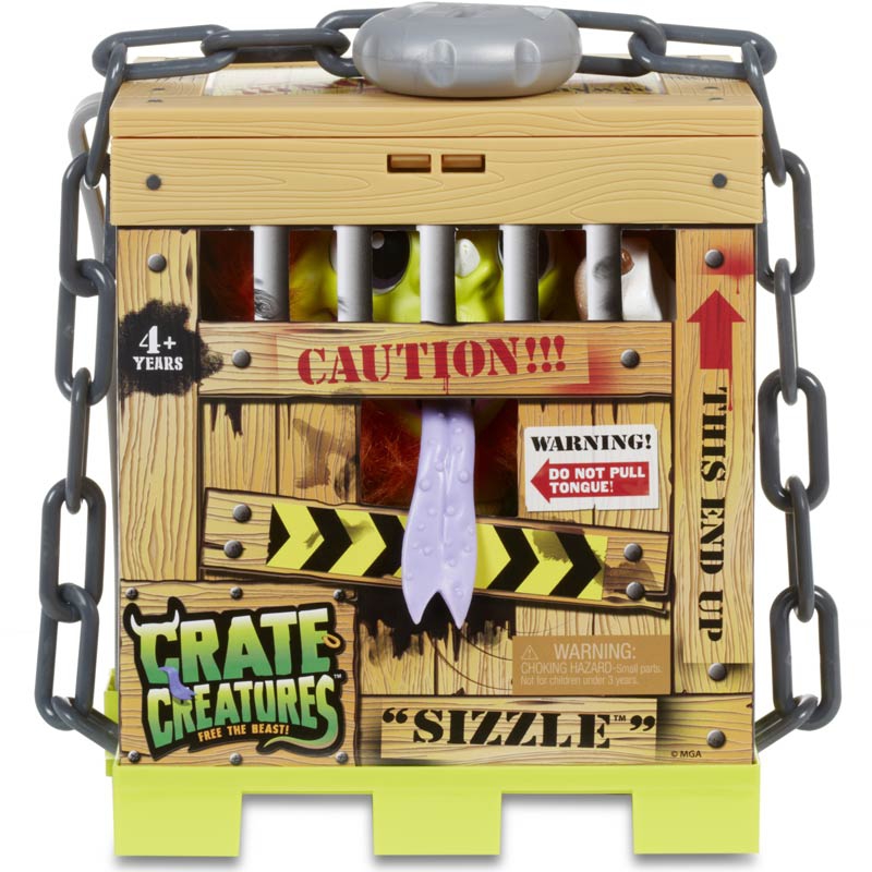 Crate Creatures Interactive Sizzle būtybė narve
