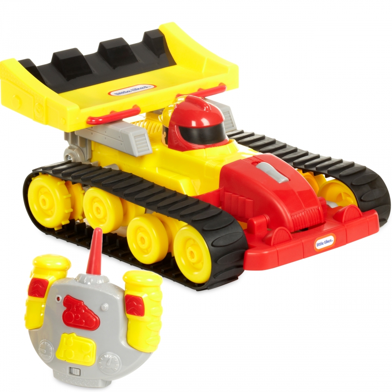 Nuotoliniu būdu valdomas Little Tikes 2in1 buldozerinis lenktynininkas