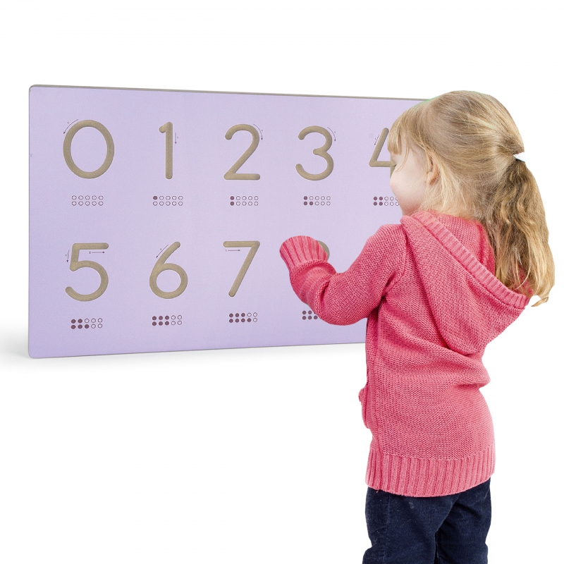 „Viga Montessori“ medinės lentos numerių mokymosi šablonas