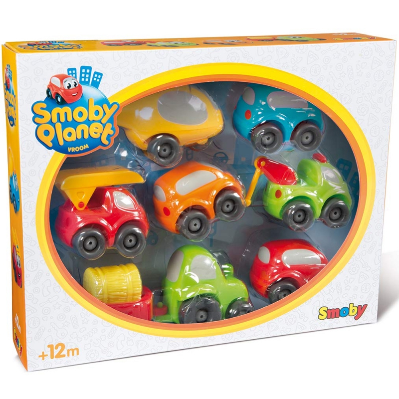 Smoby Vroom Planet garažo transporto priemonių rinkinys