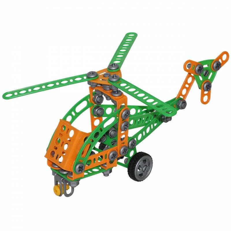 Statybinės plytos Little Inventor Helicopter 130 elementų