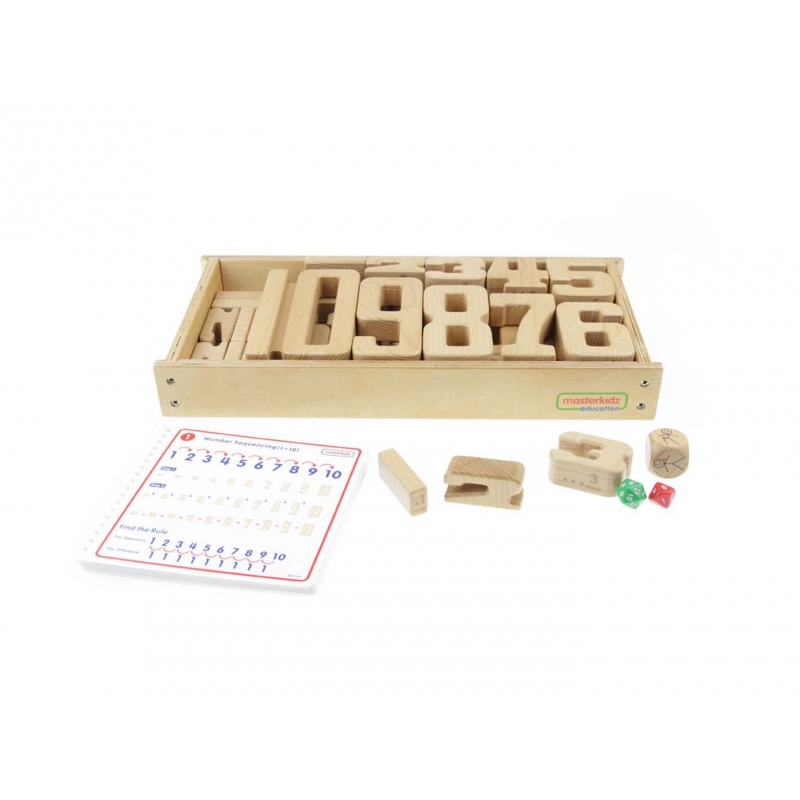 Mokomasis rinkinys mediniai numeriai 1-10 Masterkidz 37 Montessori elementai