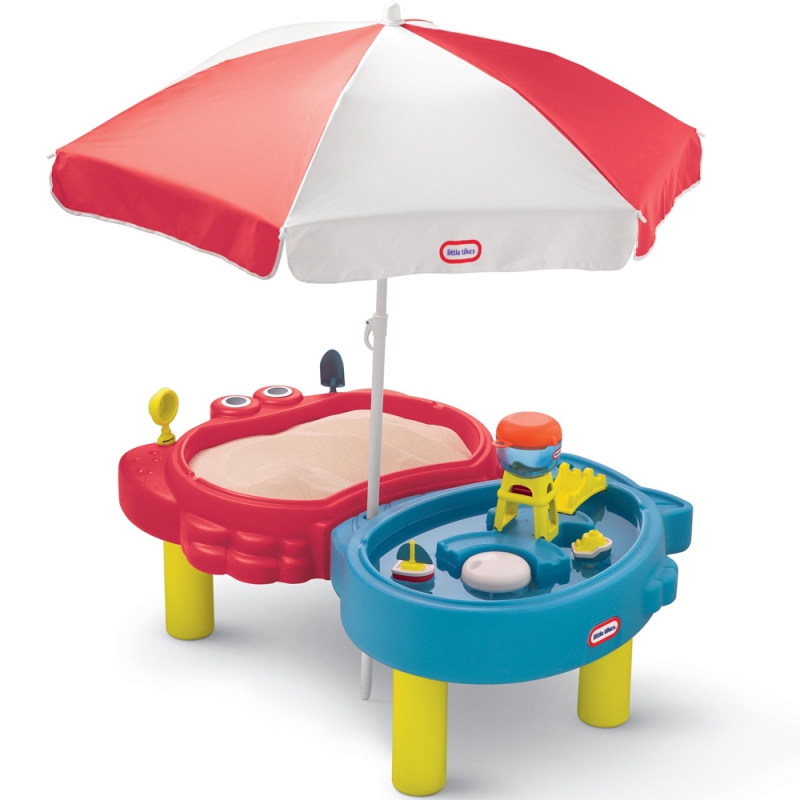 Little tikes smėlio dėžės vandens staliukas su skėčiu