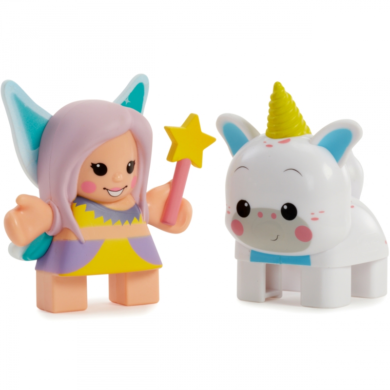 Little Tikes fėjų ir vienaragių figūrėlių vaflinės kaladėlės