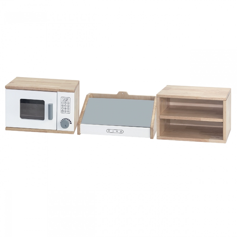 Medinis virtuvės komplektas 3in1 vaikams Viga Toys