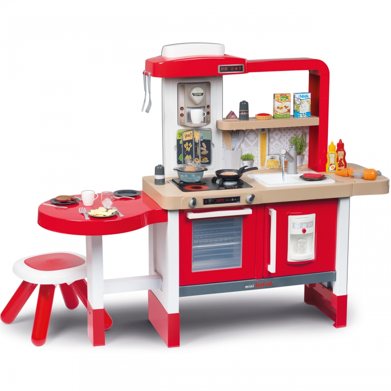 Smoby Children's Kitchen Evolutive Grand Chef 43 Accessories taburetė