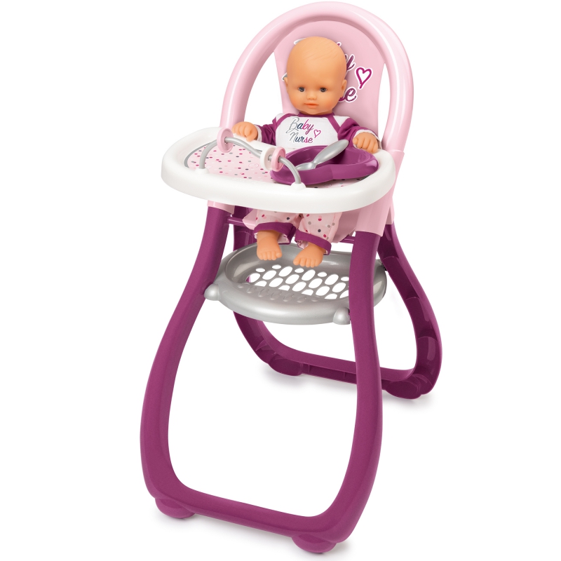Smoby kūdikio slaugės maitinimo kėdutė lėlėms