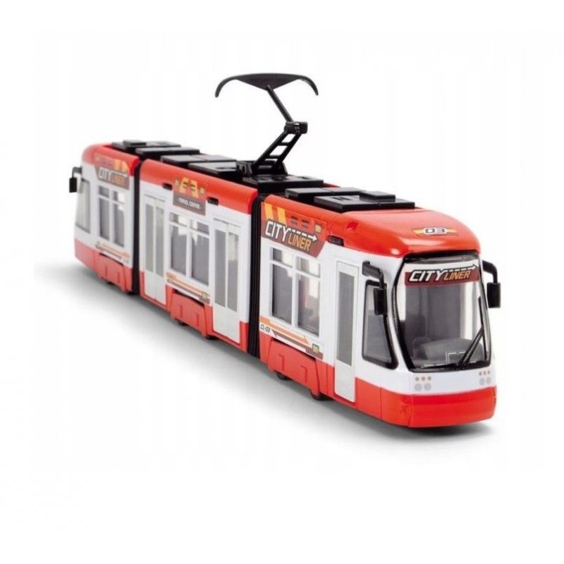 DICKIE City Liner Tram 46 cm Raudona