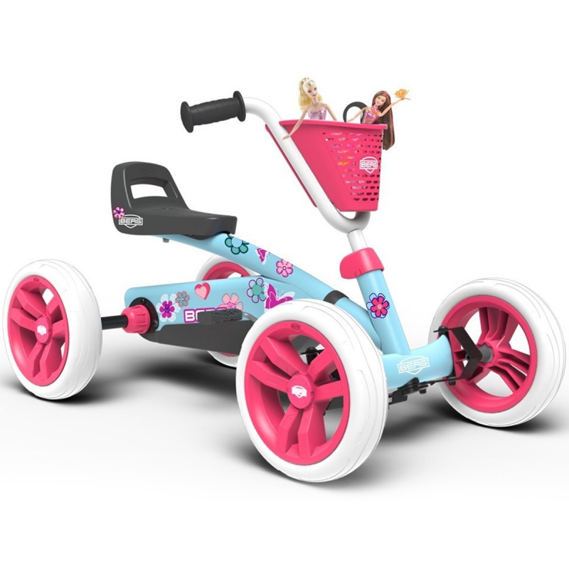 BERG Pedal Gokart Buzzy Bloom Quiet Wheels 2-5 metų iki 30 kg