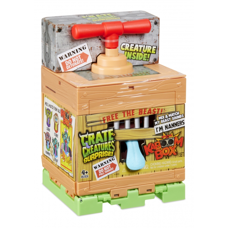 „Crate Creatures“ nustebina „KaBOOM Creature Nanners“.