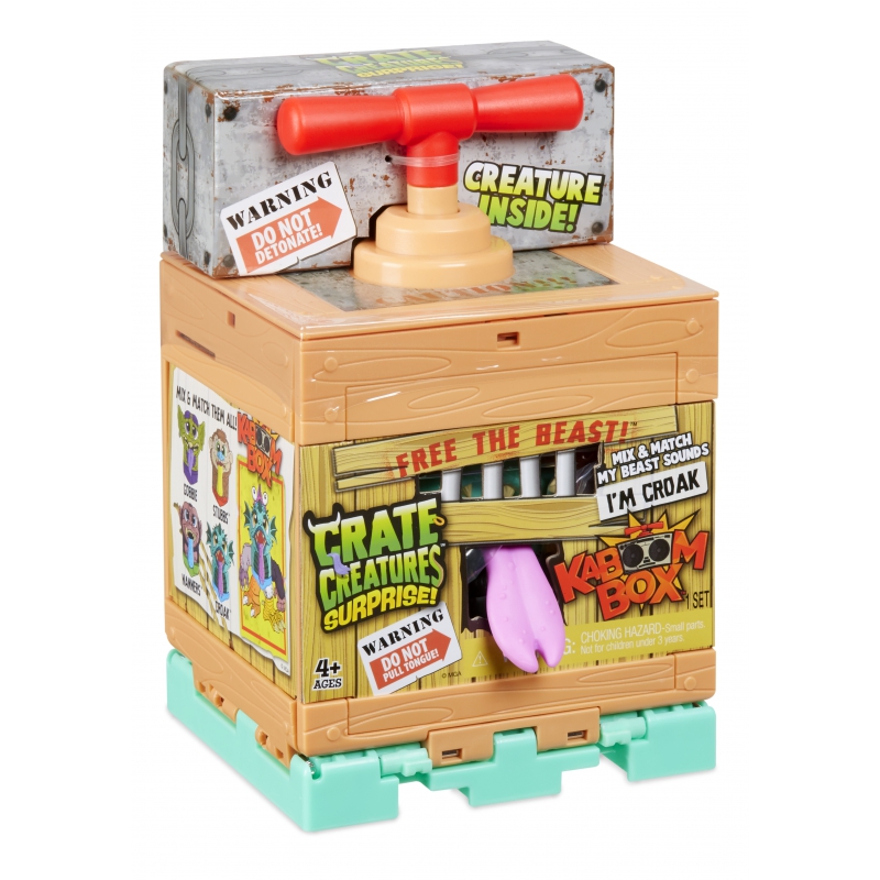 „Crate Creatures“ nustebina „KaBOOM Creature Croak“.