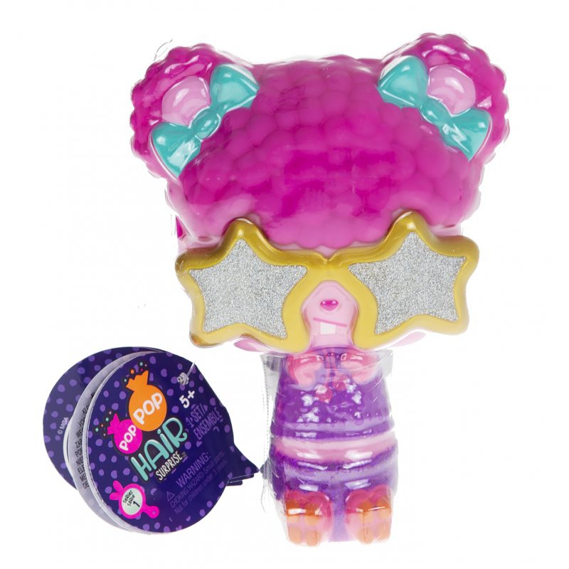 Pop Pop Hair Surprise – rinkinys su lėle ir augintiniu 3 viename – Funky – 1 serija