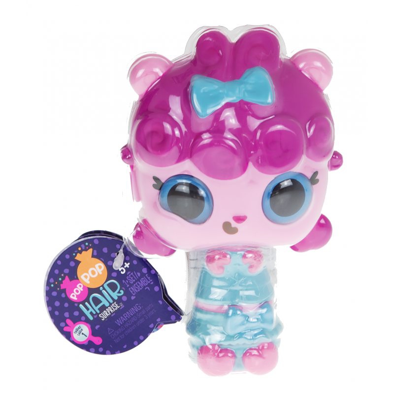 Pop Pop Hair Surprise – rinkinys su lėle ir augintiniu 3 viename – Frilly – 1 serija