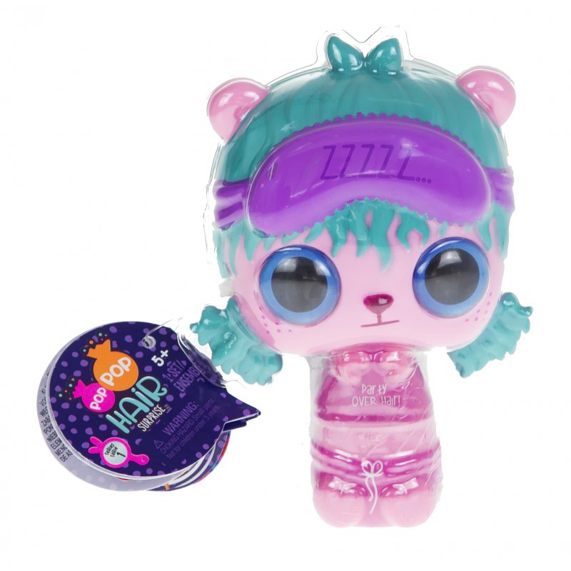 Pop Pop Hair Surprise – rinkinys su lėle ir augintiniu 3 viename – Snaudimas – 1 serija
