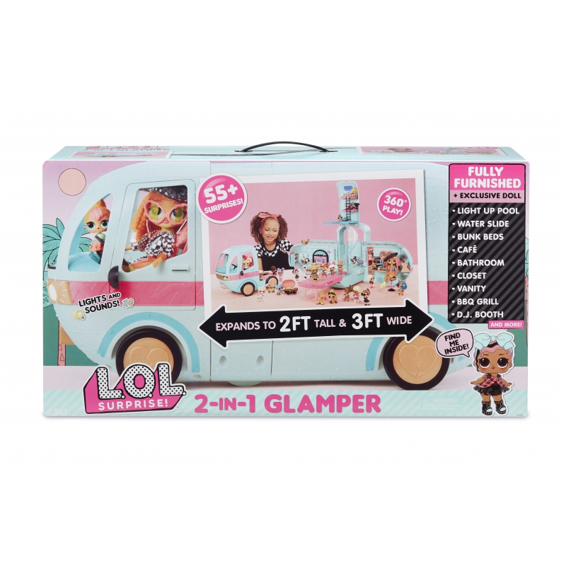 L.O.L Surprise Glamper 2 viename kemperis priekaboje