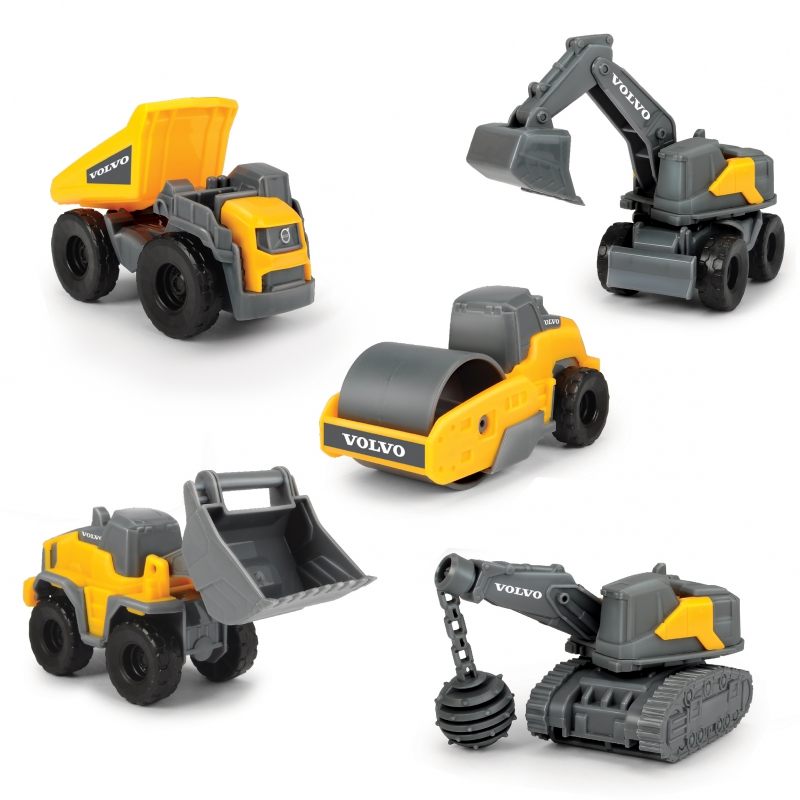DICKIE Construction Volvo Construction Vehicles 5-Pack