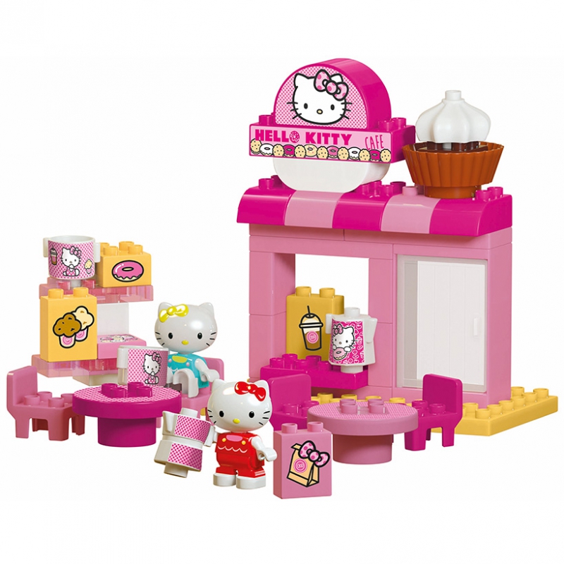 Big Bloxx Hello Kitty Cafe kaladėlės + 2 figūrėlės 45 vnt.