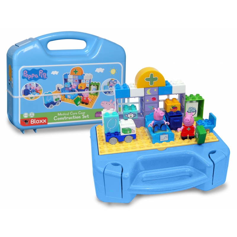 BIG Blocks Peppa Pig medicinos centras lagamine + 2 figūrėlės (32 vnt.)