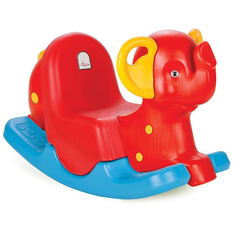 WOOPIE Rocking Rocking Elephant Swing Raudona