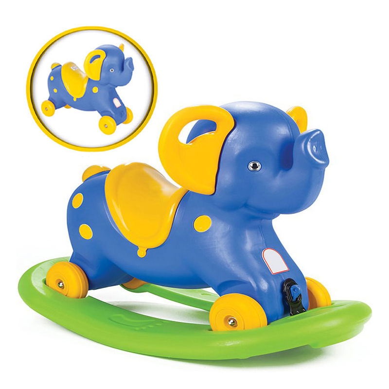 WOOPIE Rocking Rocking Elephant 2in1 Blue