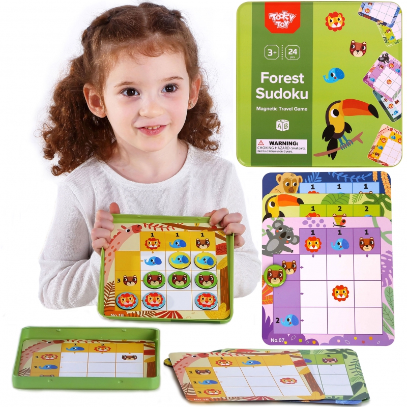 TOOKY TOY Sudoku žaidimo vaikams Forest versija