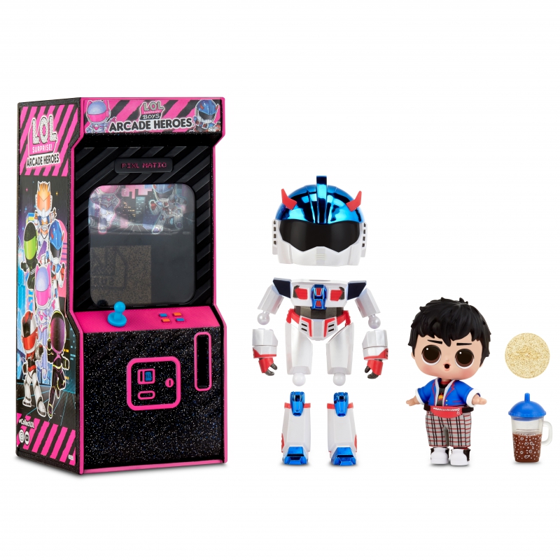 L.O.L Surprise Boys Arcade Heroes Fun Boy lėlė arkadinėje mašinoje