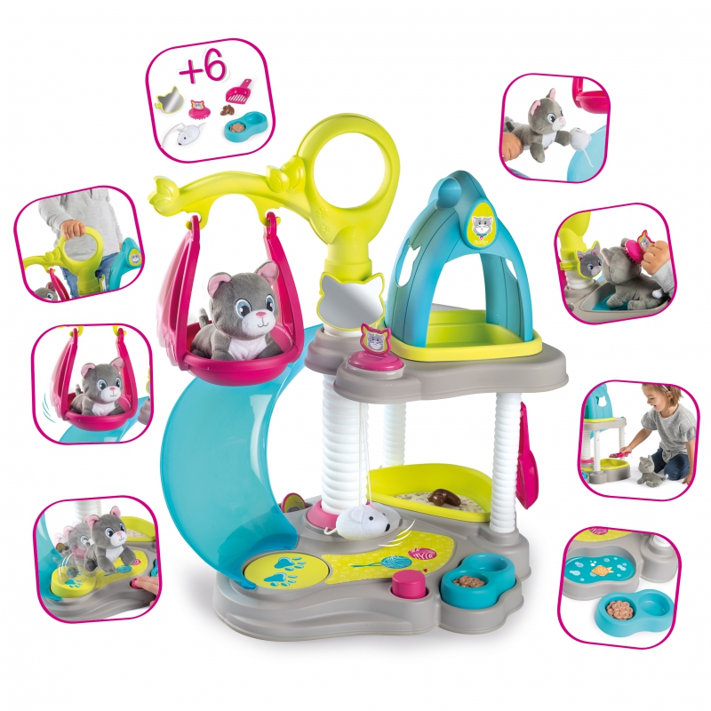 SMOBY Dviejų aukštų namas katei + KATINUI