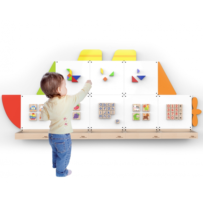 VIGA Magnetinė lenta - Montessori Ship