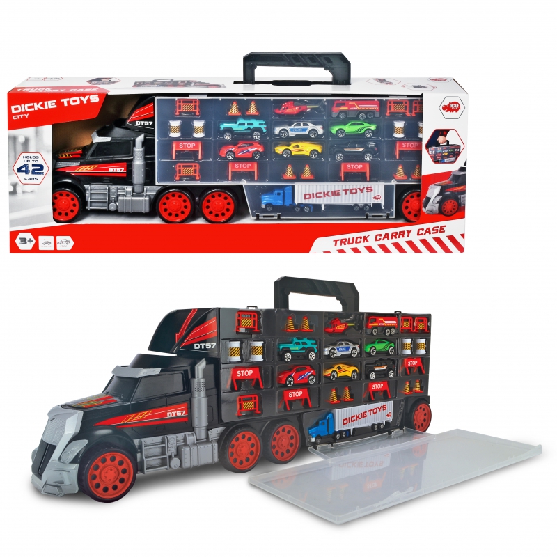 Dickie automobilių lagaminų vežėjas su automobiliais 2in1