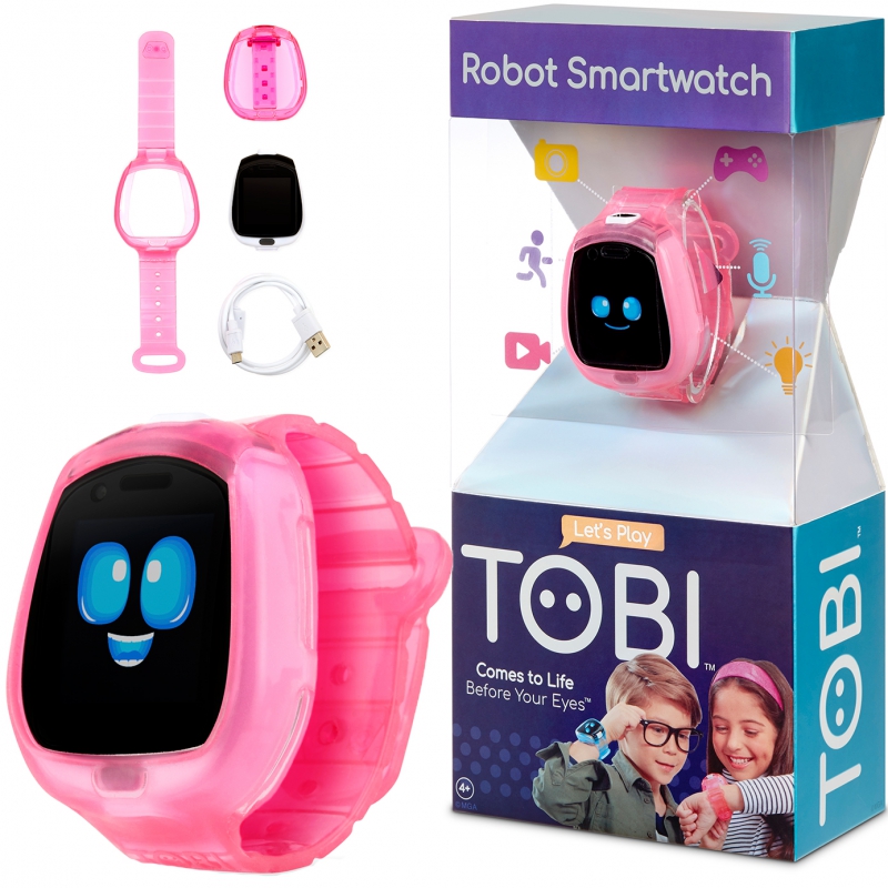 LITTLE TIKES Robotas Laikrodis Tobi SmartWatch Vaizdo žaidimai Sporto kamera Rožinė