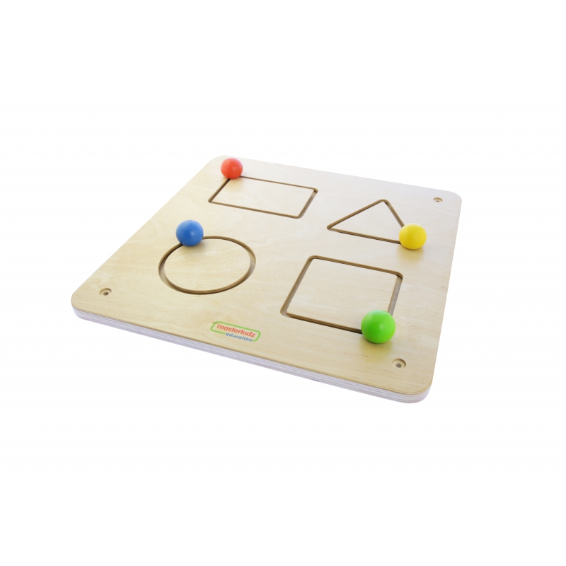 MASTERKIDZ Montessori slankiojančių geometrinių formų lenta