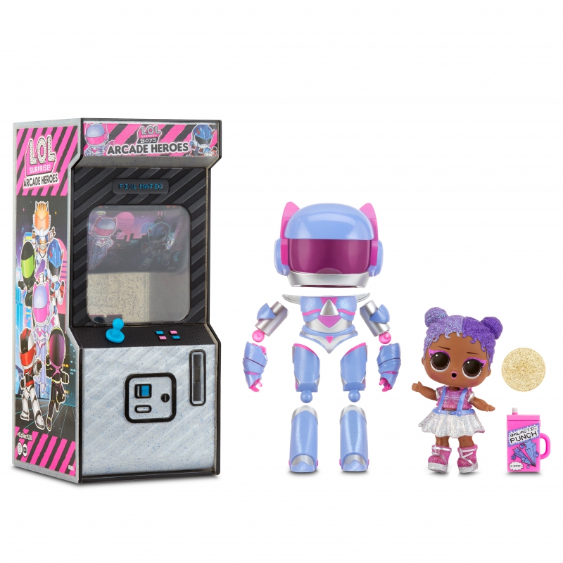 L.O.L Surprise Boys Arcade Heroes Infinity Queen lėlė arkadinėje mašinoje