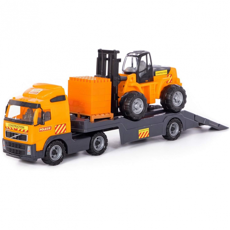 Automobilis Volvo Truck Vilkas + Šakinio krautuvo komplektas