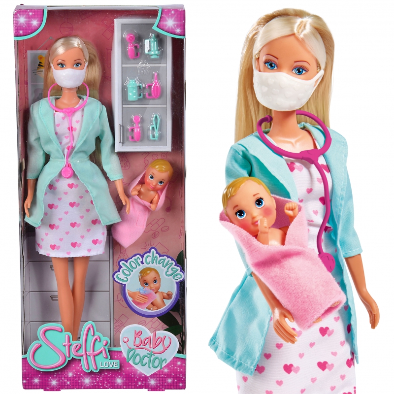 SIMBA Steffi Love Pediatrician Doll su kauke ir priedais