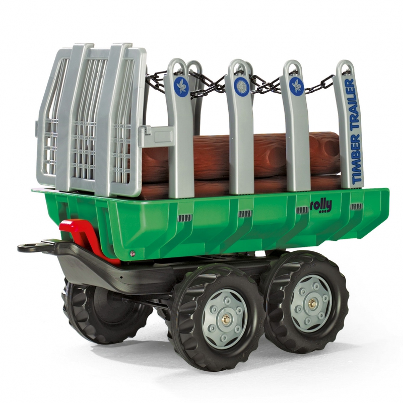 Rolly Toys rollyTrailer Savivartė priekaba medienai vežti