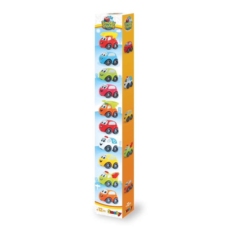 Smoby 10 automobilių rinkinys Vroom Planet žaisliniai automobiliai