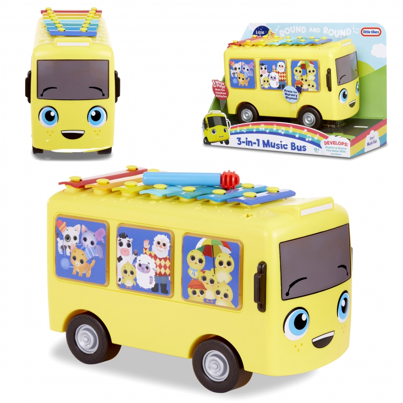 LITTLE TIKES Little Baby Bum muzikinis autobusiukas 3in1 cimbolai