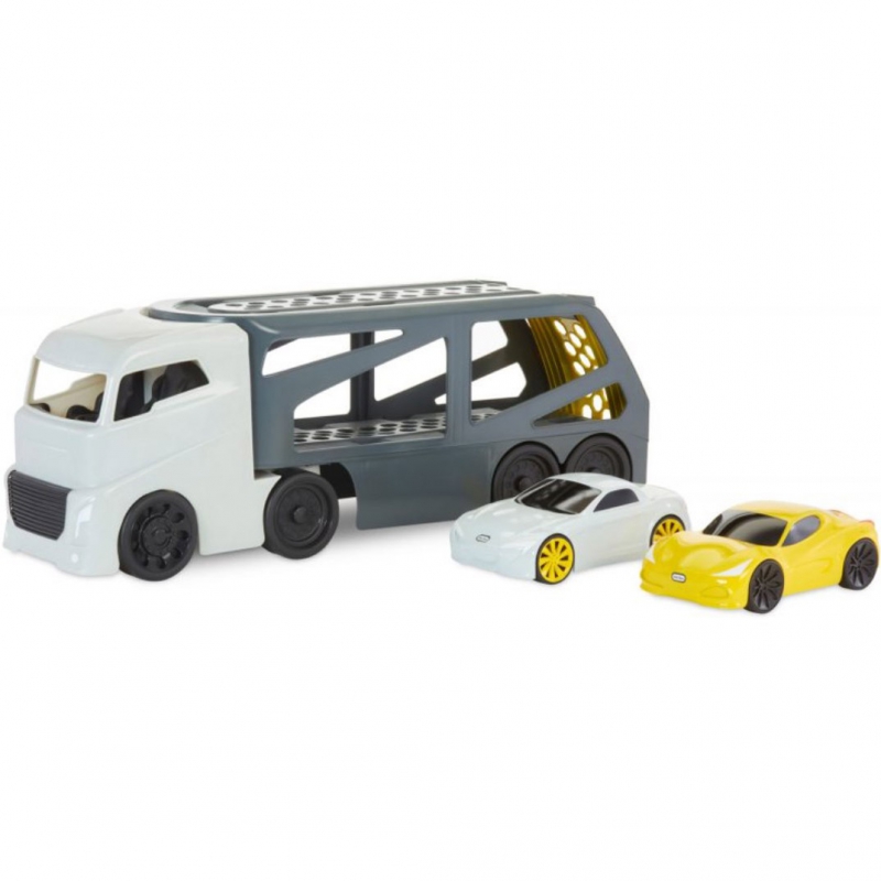 Little Tikes Didelis sunkvežimis, vilkikas + 2 lengvieji automobiliai