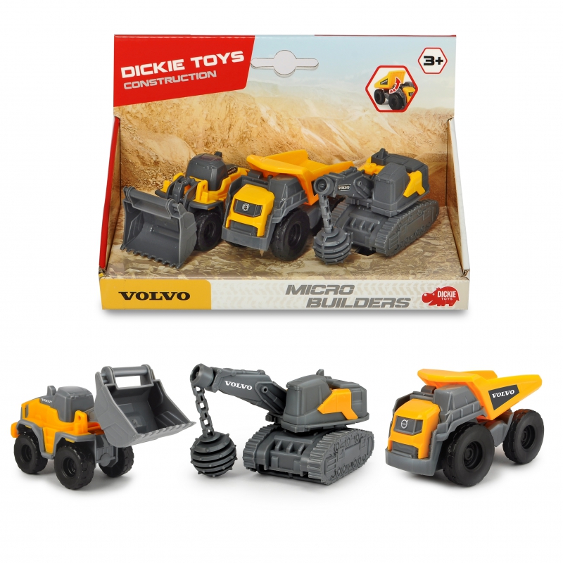 DICKIE Volvo Construction Vehicles 3-Pack