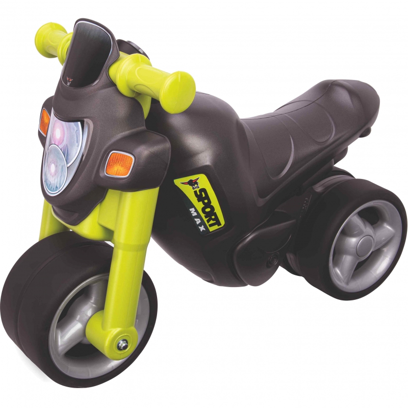 DIDELIS sportinis motociklas su garsu, žalia