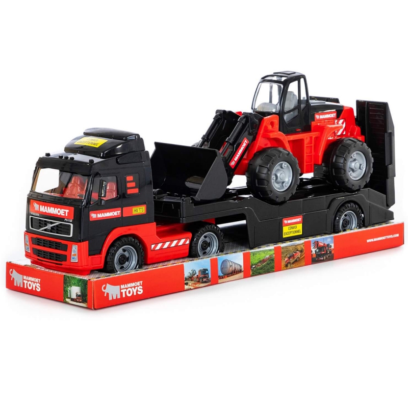 Volvo Mammoet sunkvežimis, vilkikas + Podium buldozeris 95cm