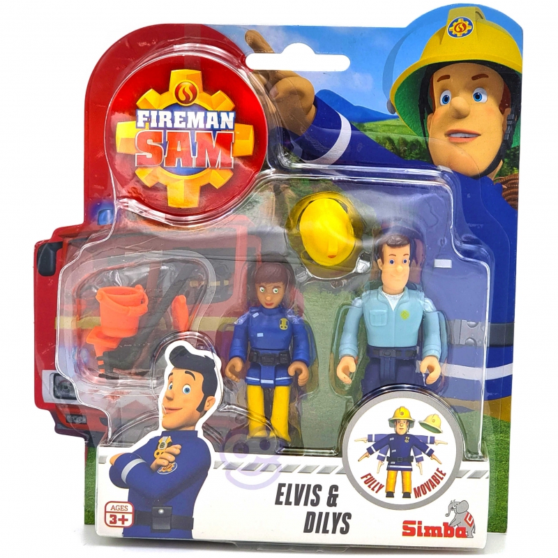 Simba Fireman Sam 2 Figūros priedai Elvis ir Dilys
