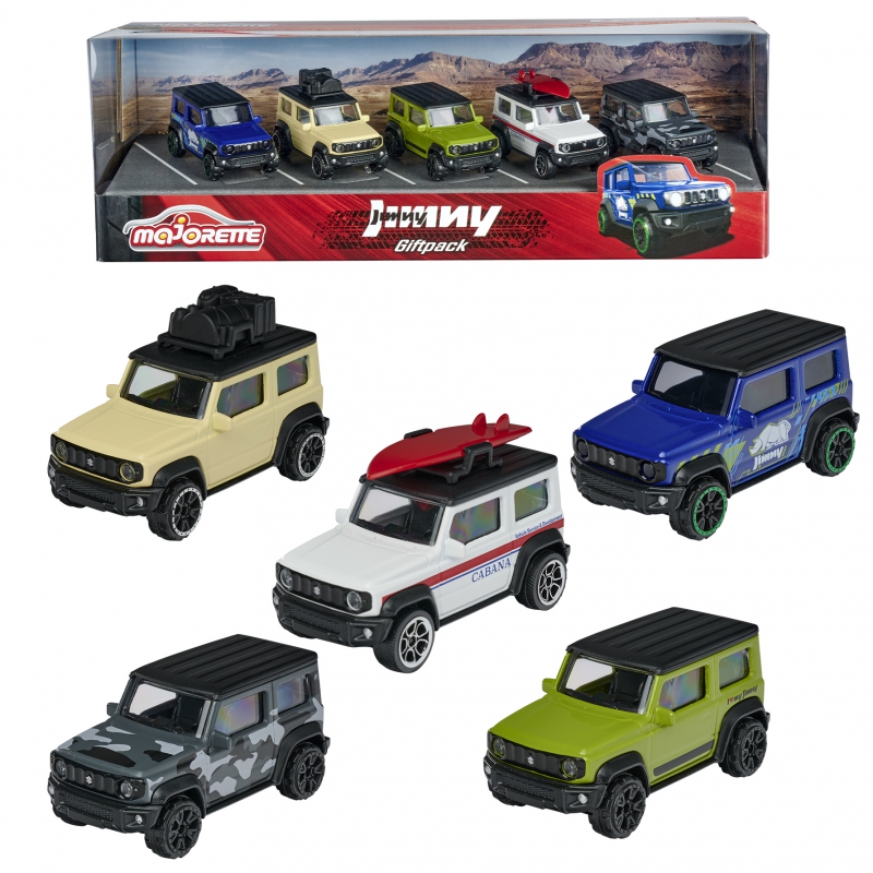 MAJORETTE 5 Suzuki Jimny automobilių rinkinys