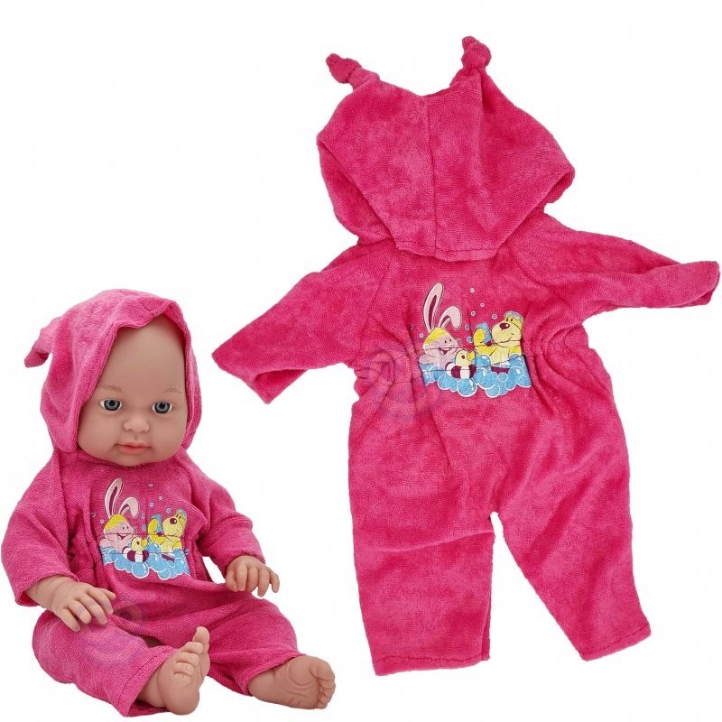WOOPIE Doll Clothes maudymosi rinkinys Chalatas Jumpsuit Romper 43-46 cm