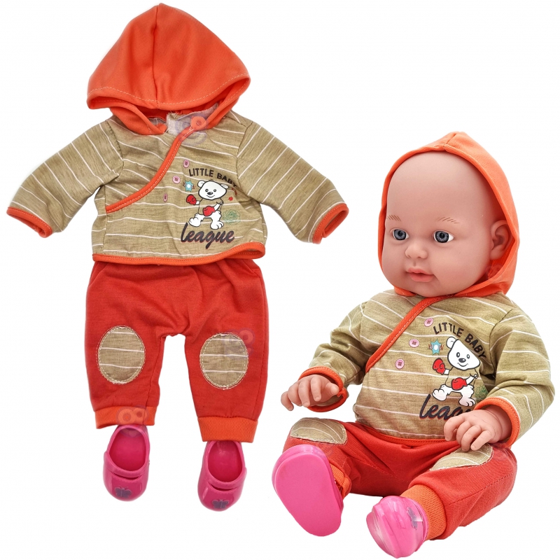 WOOPIE Lėlės drabužiai Striukė su gobtuvu Batai 43-46 cm